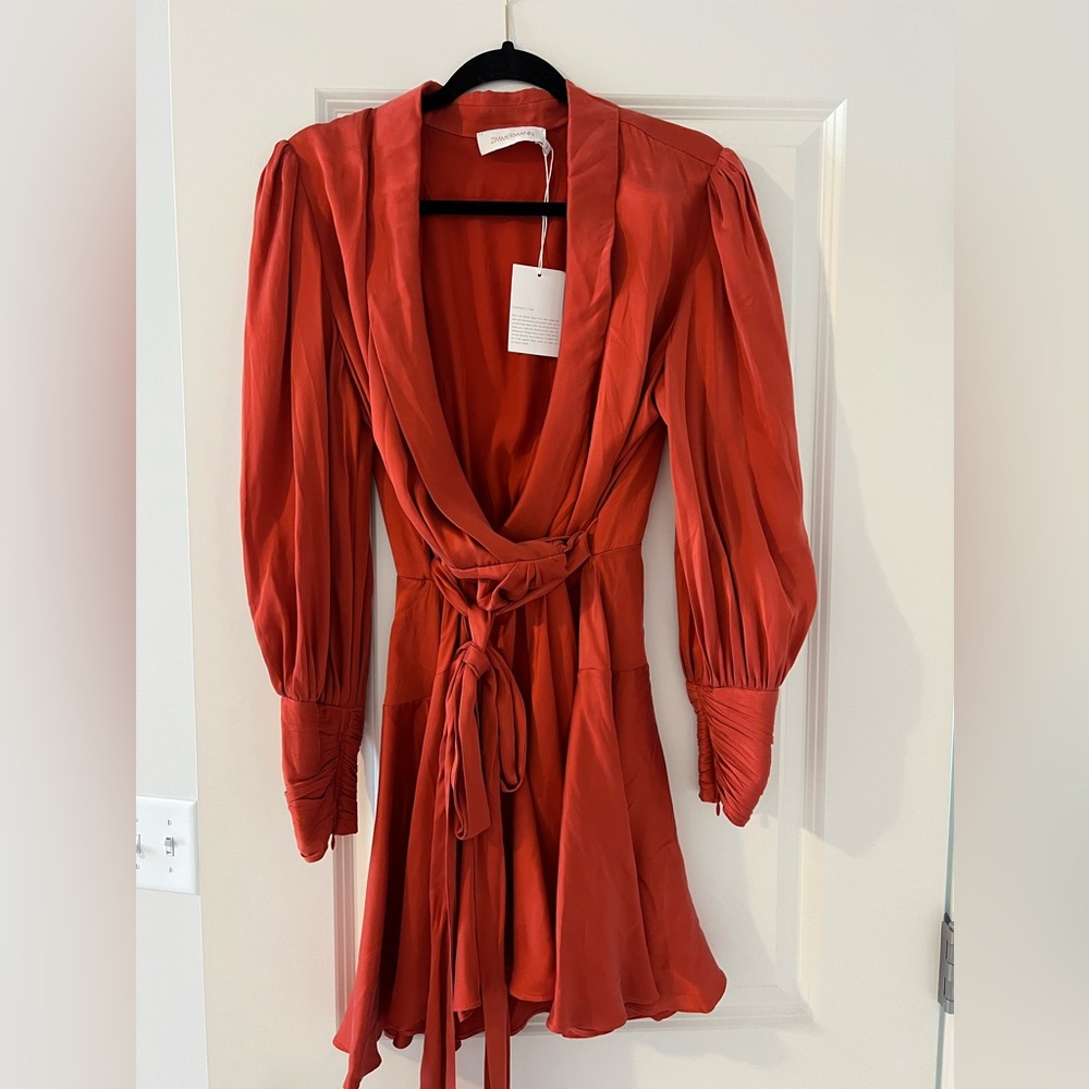 Zimmerman silk wrap dress